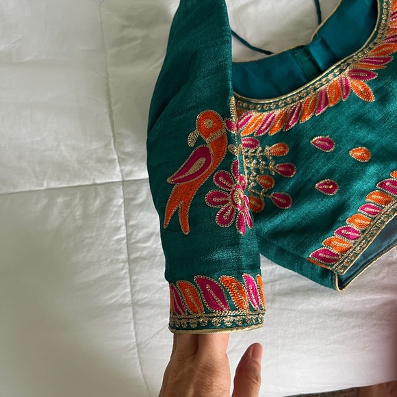 Custom handmade beaded Indian wedding guest outfit - Picture 9 of 10